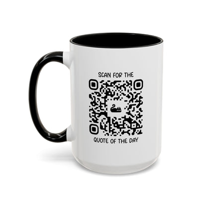 Home & Cozy – Mug – Black – Scan for the Quote of the Day - QR NATION