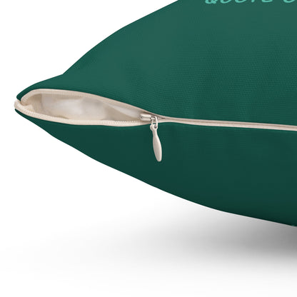 Home & Cozy – Pillow – Green – Scan for the Quote of the Day - QR NATION