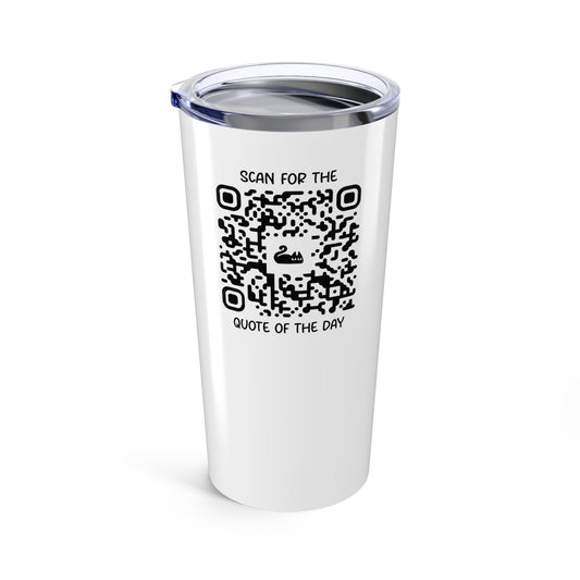 Home & Cozy – Tumbler – White – Scan for the Quote of the Day - QR NATION