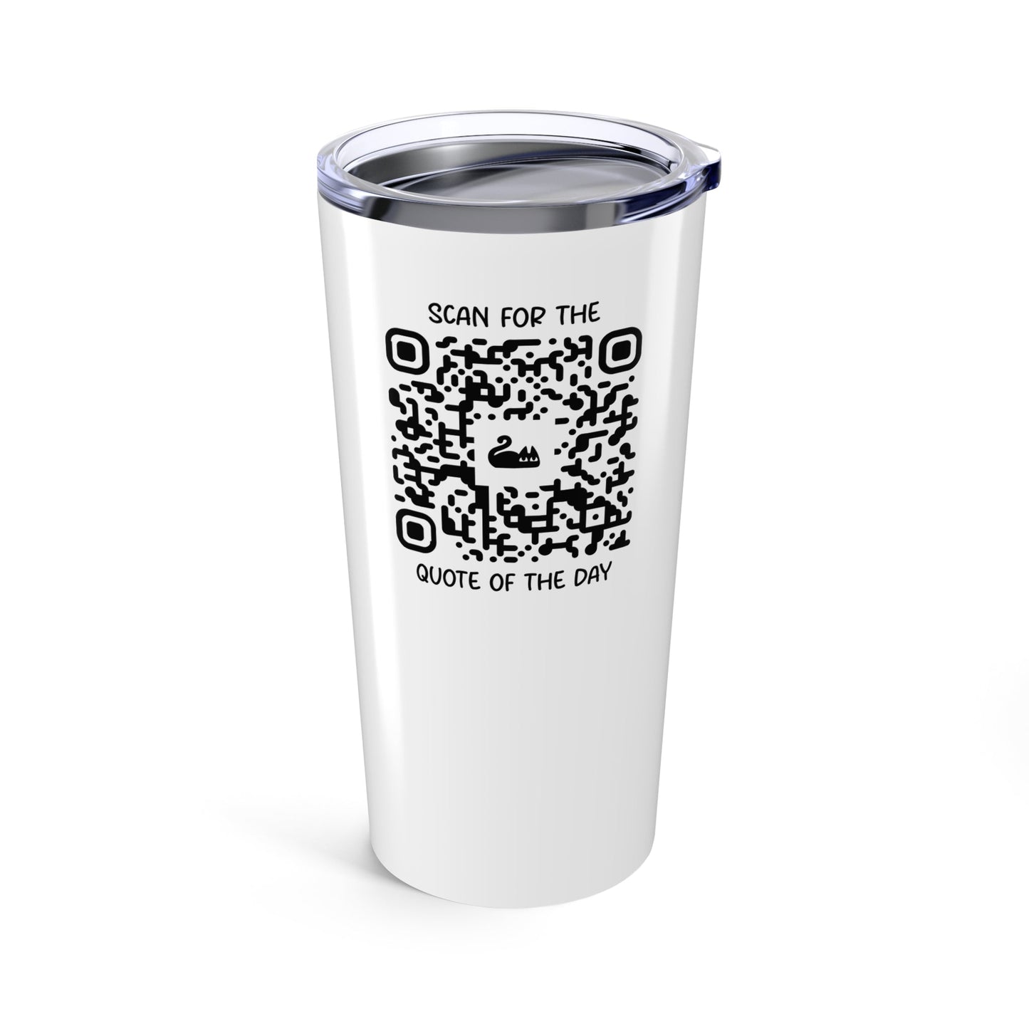 Home & Cozy – Tumbler – White – Scan for the Quote of the Day - QR NATION