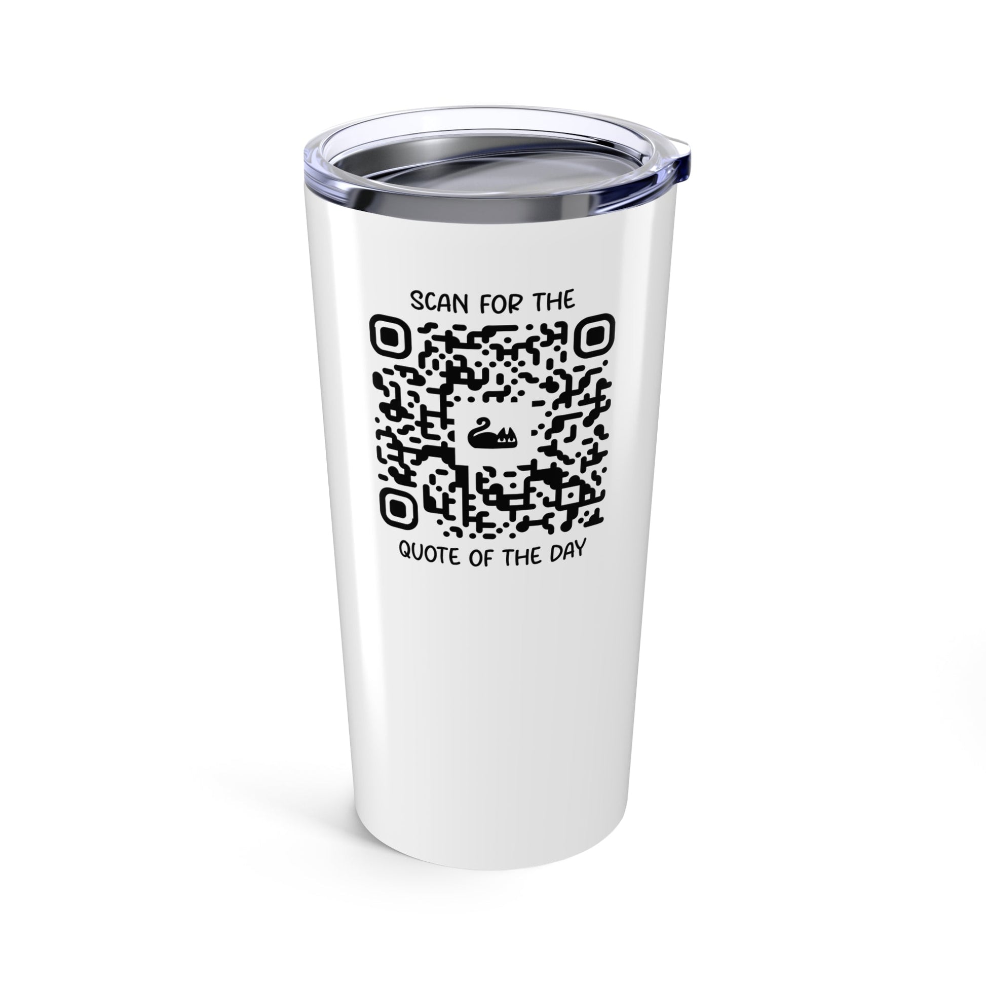 Home & Cozy – Tumbler – White – Scan for the Quote of the Day - QR NATION