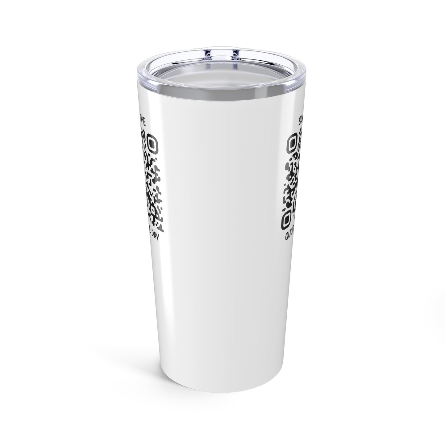 Home & Cozy – Tumbler – White – Scan for the Quote of the Day - QR NATION