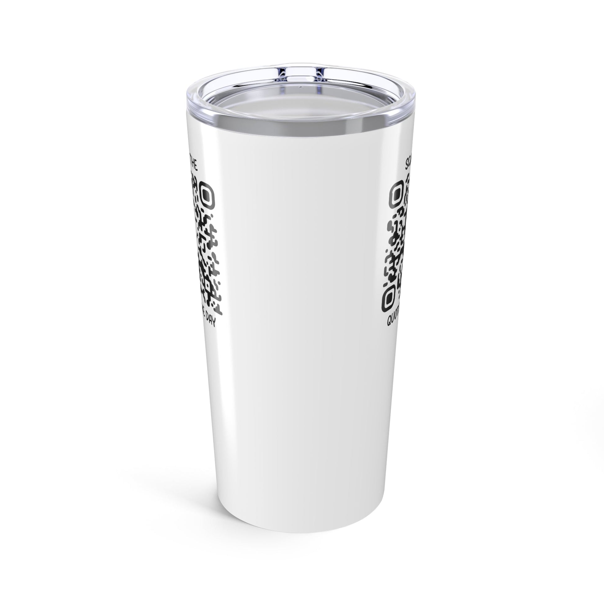 Home & Cozy – Tumbler – White – Scan for the Quote of the Day - QR NATION