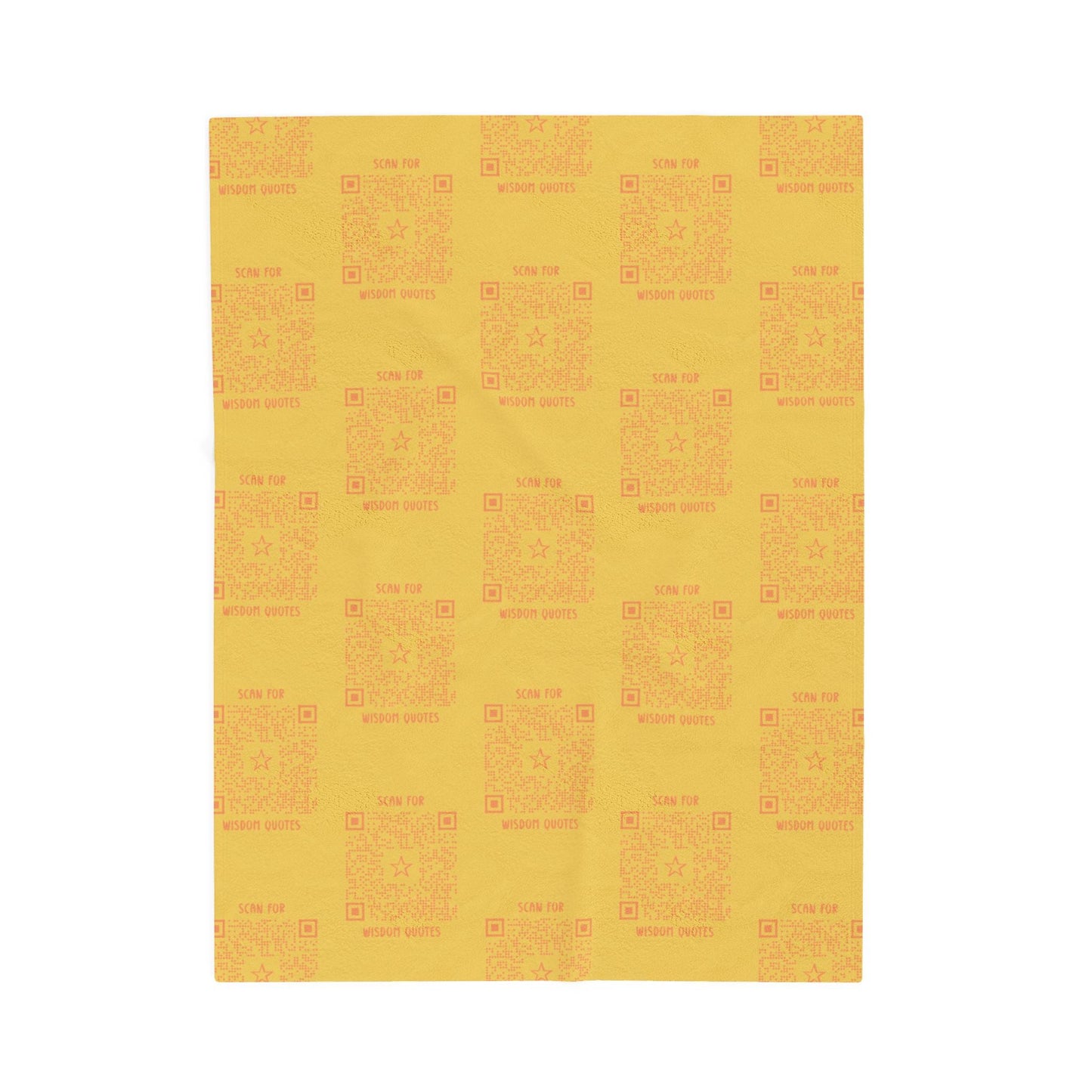 Inspiration – Blanket – Yellow – Scan for Wisdom Quotes - QR NATION