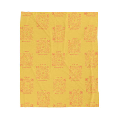 Inspiration – Blanket – Yellow – Scan for Wisdom Quotes - QR NATION