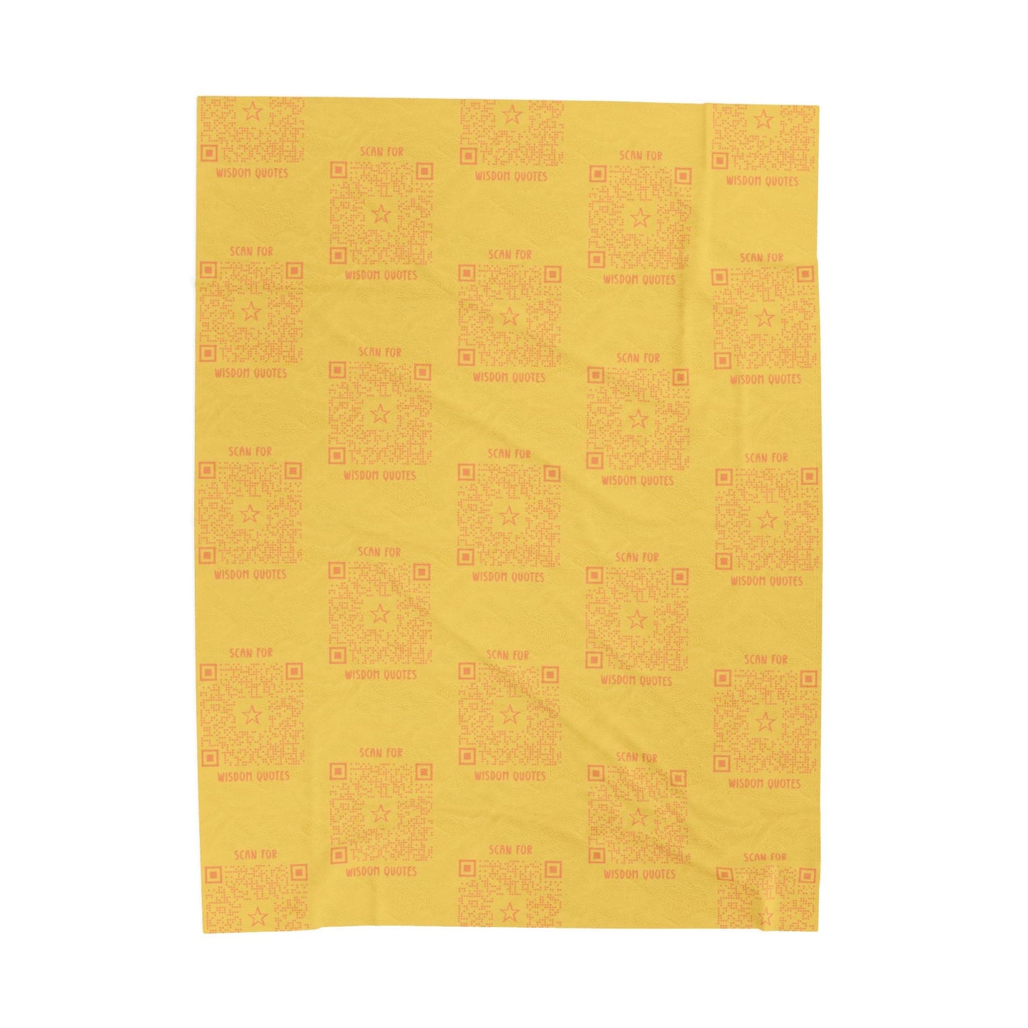 Inspiration – Blanket – Yellow – Scan for Wisdom Quotes - QR NATION