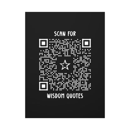 Inspiration – Canvas – Black – Scan for Wisdom Quotes - QR NATION