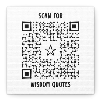 Inspiration – Canvas – White – Scan for Wisdom Quotes - QR NATION