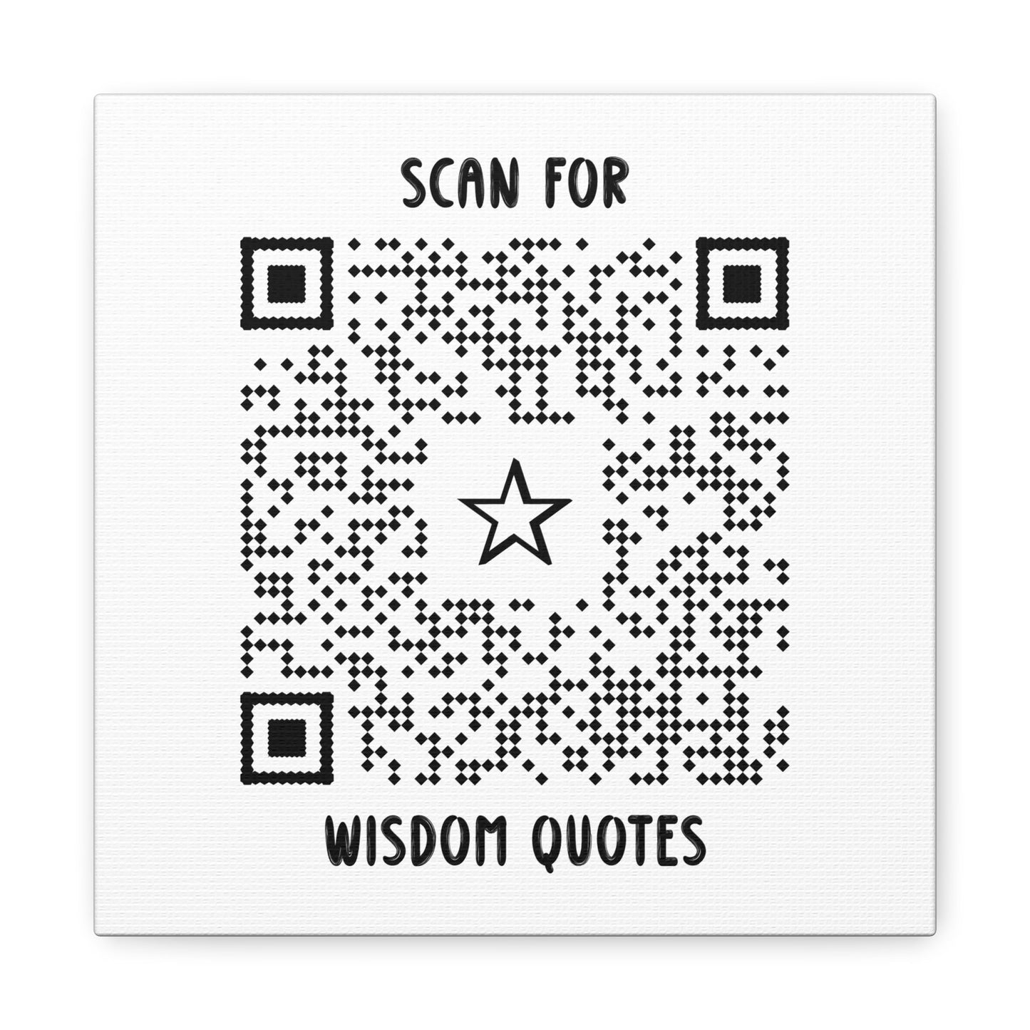 Inspiration – Canvas – White – Scan for Wisdom Quotes - QR NATION