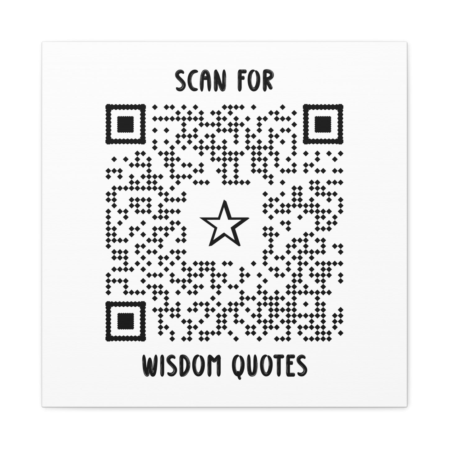 Inspiration – Canvas – White – Scan for Wisdom Quotes - QR NATION