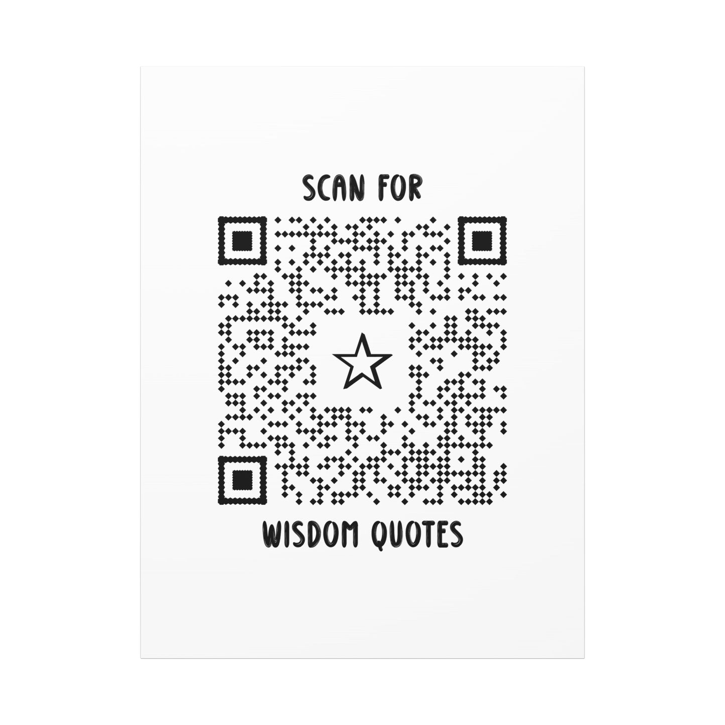 Inspiration – Canvas – White – Scan for Wisdom Quotes - QR NATION