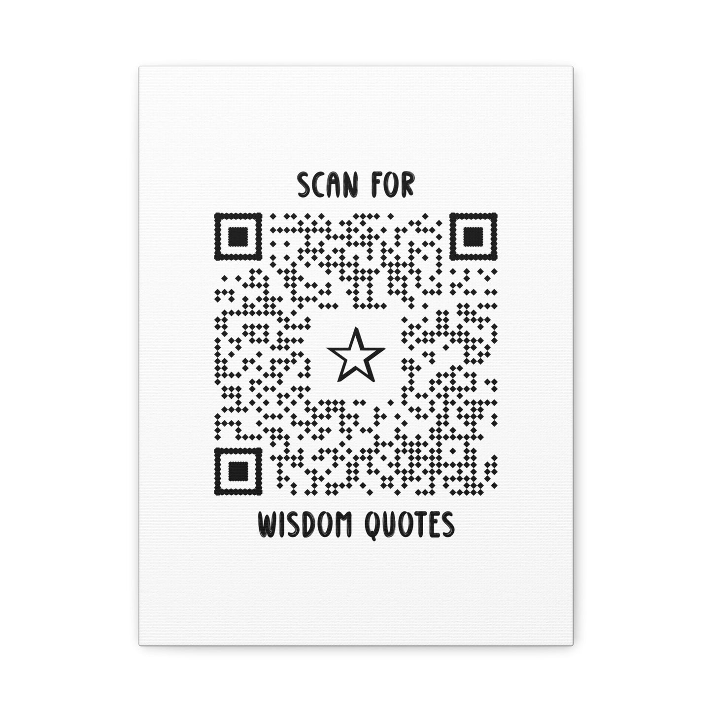 Inspiration – Canvas – White – Scan for Wisdom Quotes - QR NATION