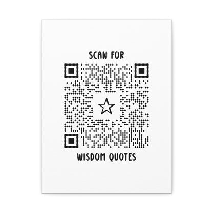 Inspiration – Canvas – White – Scan for Wisdom Quotes - QR NATION