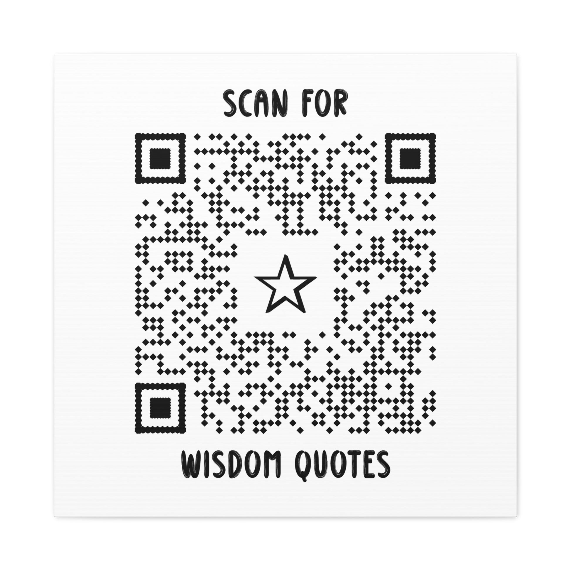 Inspiration – Canvas – White – Scan for Wisdom Quotes - QR NATION