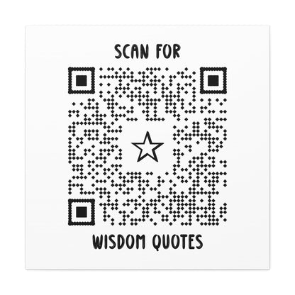 Inspiration – Canvas – White – Scan for Wisdom Quotes - QR NATION