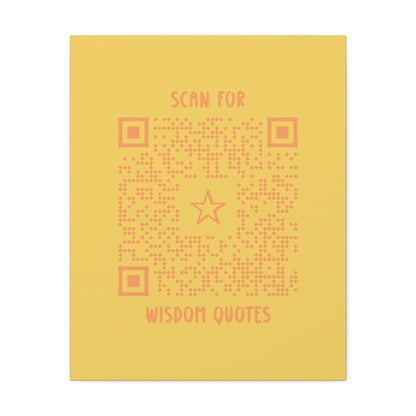 Inspiration – Canvas – Yellow – Scan for Wisdom Quotes - QR NATION