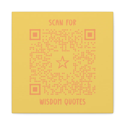 Inspiration – Canvas – Yellow – Scan for Wisdom Quotes - QR NATION