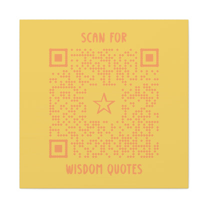 Inspiration – Canvas – Yellow – Scan for Wisdom Quotes - QR NATION