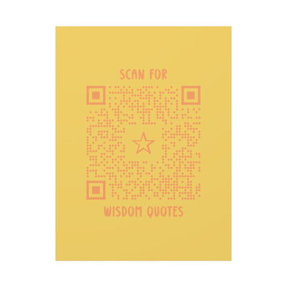 Inspiration – Canvas – Yellow – Scan for Wisdom Quotes - QR NATION