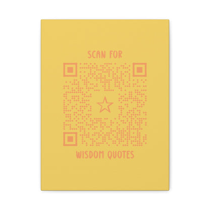 Inspiration – Canvas – Yellow – Scan for Wisdom Quotes - QR NATION