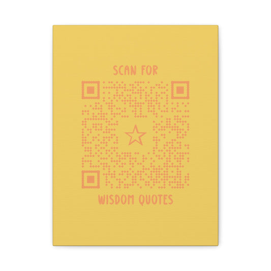 Inspiration – Canvas – Yellow – Scan for Wisdom Quotes - QR NATION