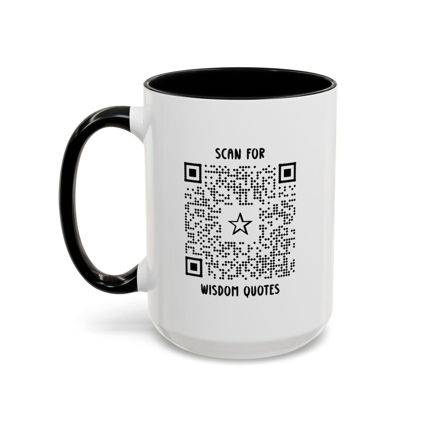 Inspiration – Mug – Black – Scan for Wisdom Quotes - QR NATION