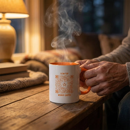 Inspiration – Mug – Black – Scan for Wisdom Quotes - QR NATION