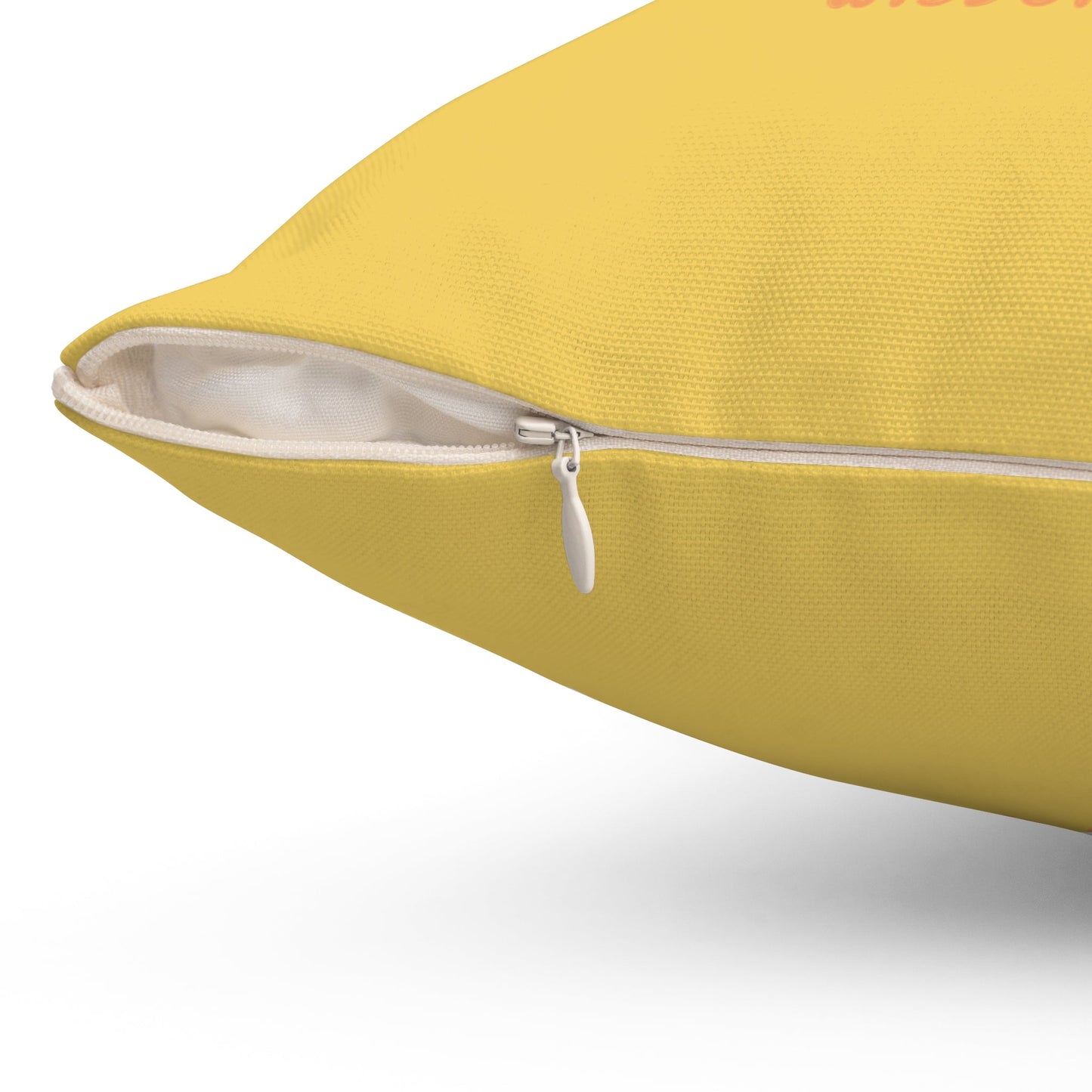 Inspiration – Pillow – Yellow – Scan for Wisdom Quotes - QR NATION