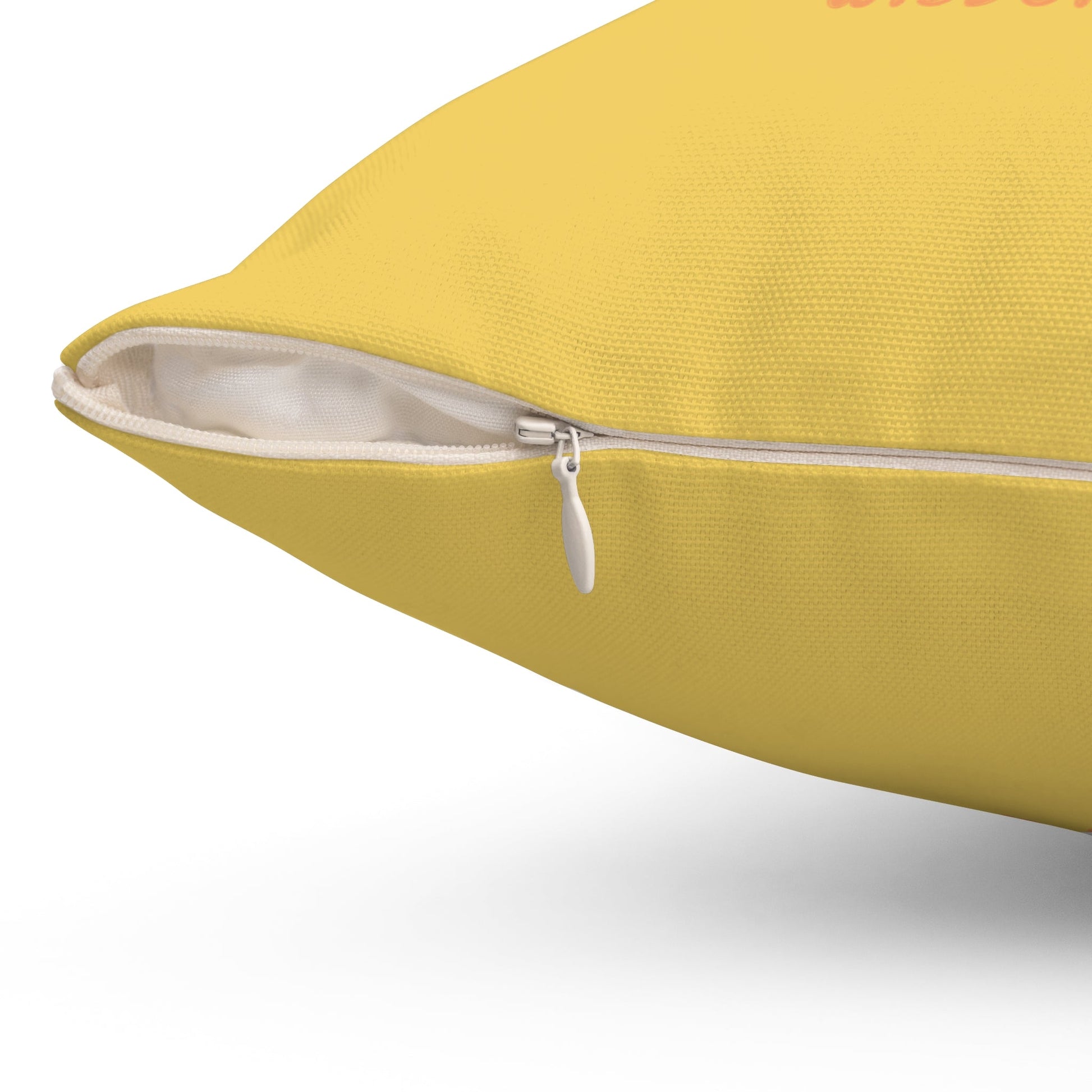 Inspiration – Pillow – Yellow – Scan for Wisdom Quotes - QR NATION