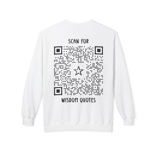 Inspiration – Sweatshirt – Scan for Wisdom Quotes - QR NATION