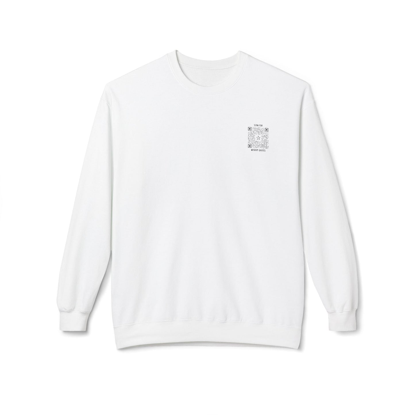 Inspiration – Sweatshirt – Scan for Wisdom Quotes - QR NATION