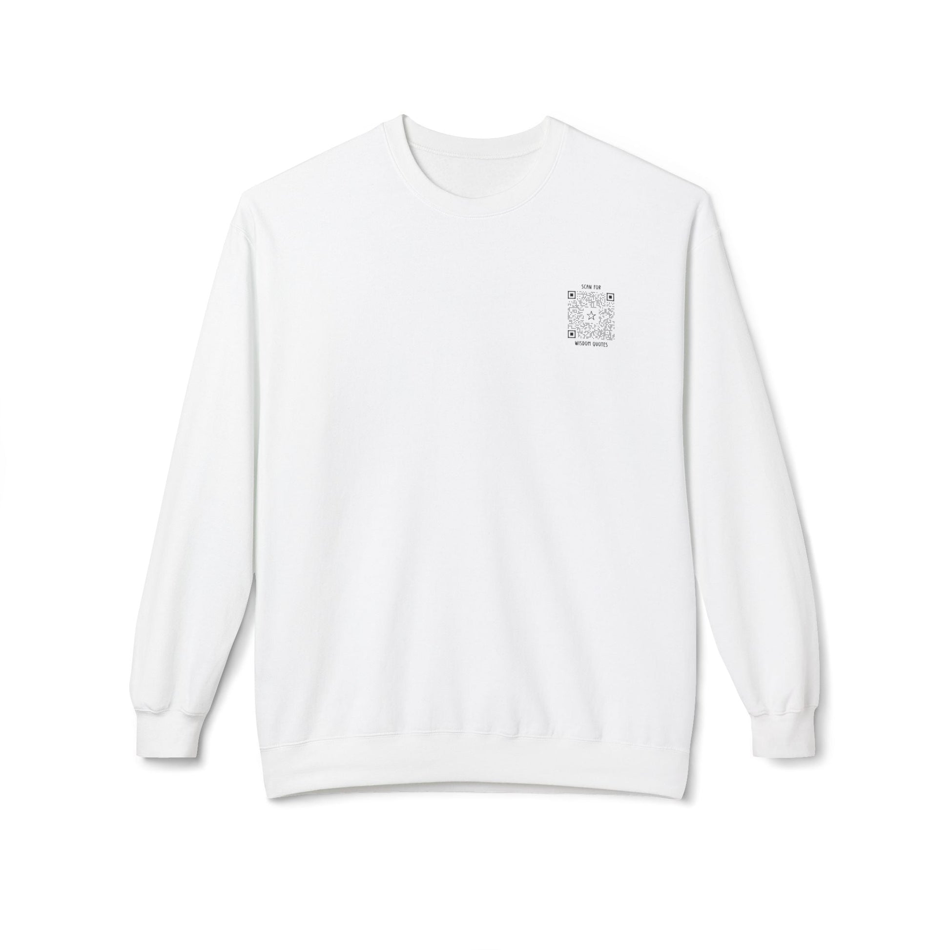 Inspiration – Sweatshirt – Scan for Wisdom Quotes - QR NATION