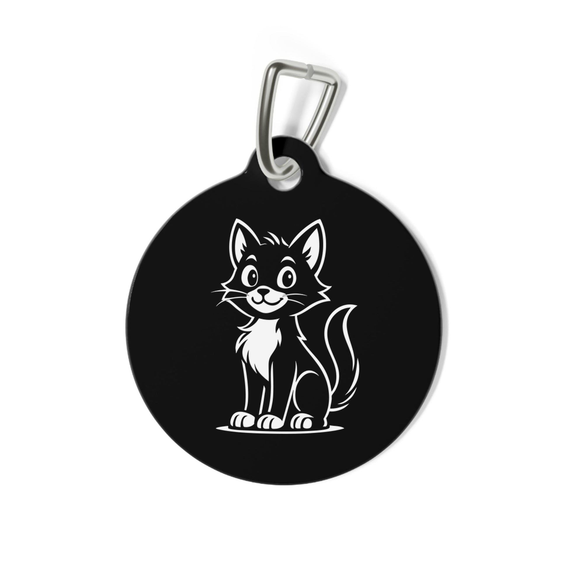 Lost & Found – Cat Tag – Black – Scan Me If I'm Lost - QR NATION