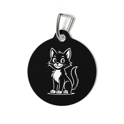 Lost & Found – Cat Tag – Black – Scan Me If I'm Lost - QR NATION