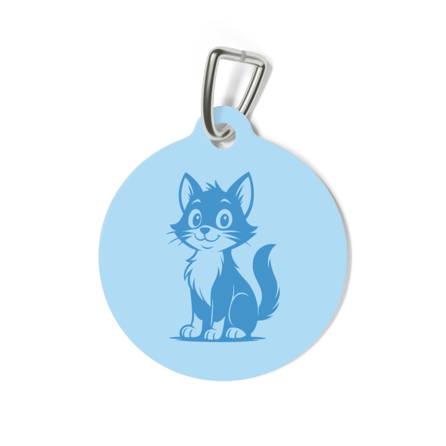 Lost & Found – Cat Tag – Blue – Scan Me If I'm Lost - QR NATION
