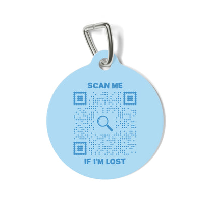 Lost & Found – Cat Tag – Blue – Scan Me If I'm Lost - QR NATION
