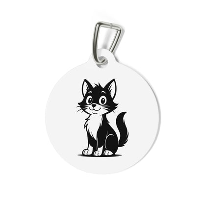 Lost & Found – Cat Tag – White – Scan Me If I'm Lost - QR NATION