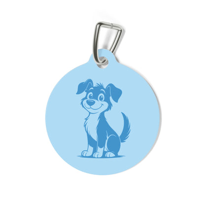 Lost & Found – Dog Tag – Blue – Scan Me If I'm Lost - QR NATION