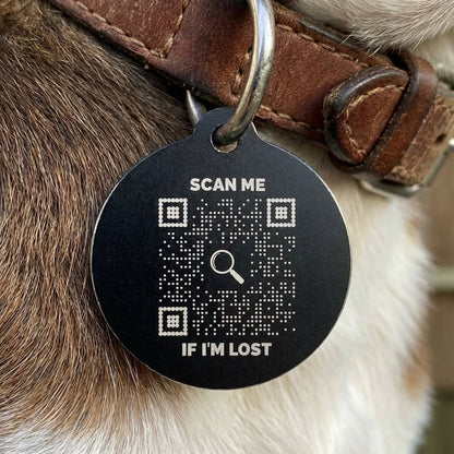 Lost & Found – Dog Tag – Blue – Scan Me If I'm Lost - QR NATION