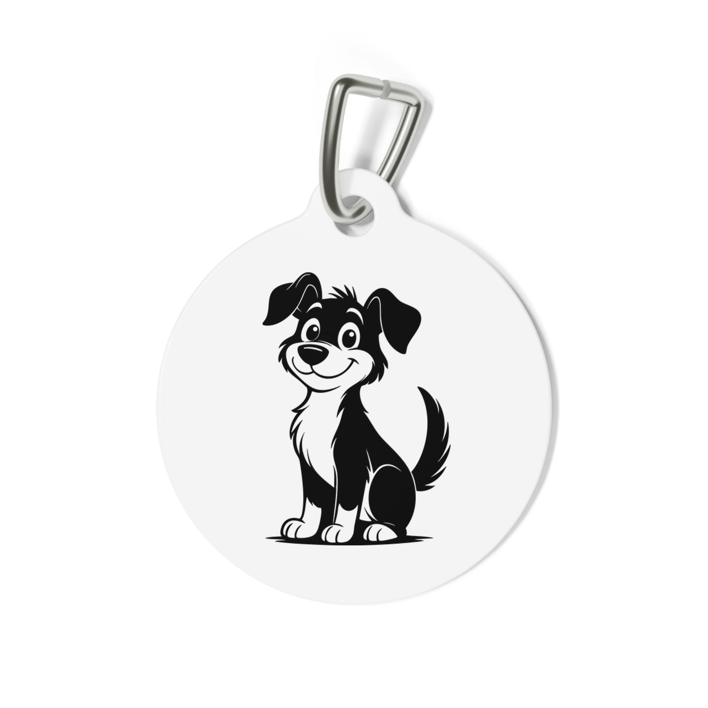 Lost & Found – Dog Tag – White – Scan Me If I'm Lost - QR NATION