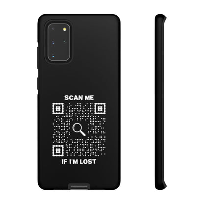 Lost & Found – Phone Case – Black – Scan Me If I'm Lost - QR NATION