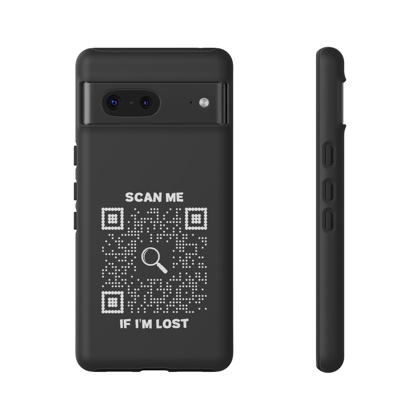Lost & Found – Phone Case – Black – Scan Me If I'm Lost - QR NATION