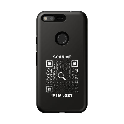 Lost & Found – Phone Case – Black – Scan Me If I'm Lost - QR NATION