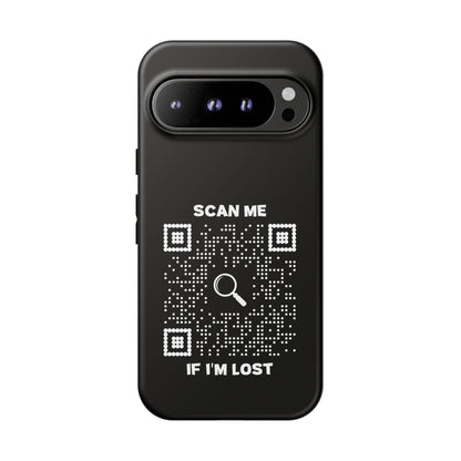 Lost & Found – Phone Case – Black – Scan Me If I'm Lost - QR NATION