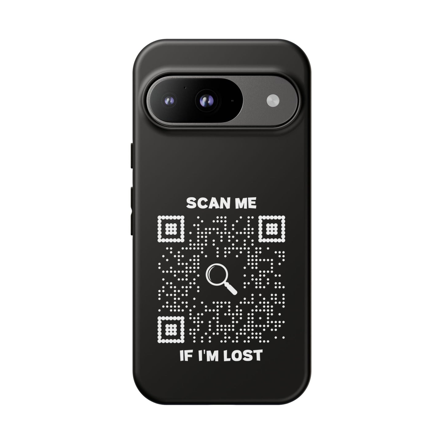Lost & Found – Phone Case – Black – Scan Me If I'm Lost - QR NATION