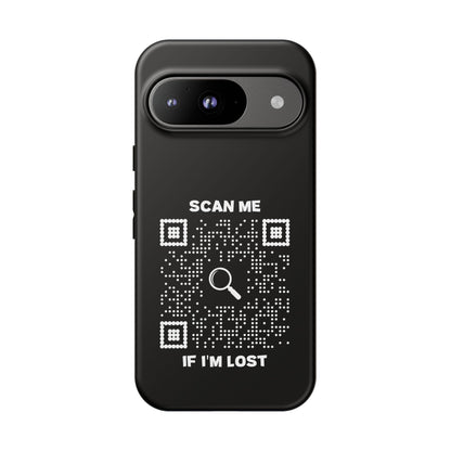 Lost & Found – Phone Case – Black – Scan Me If I'm Lost - QR NATION