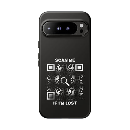 Lost & Found – Phone Case – Black – Scan Me If I'm Lost - QR NATION