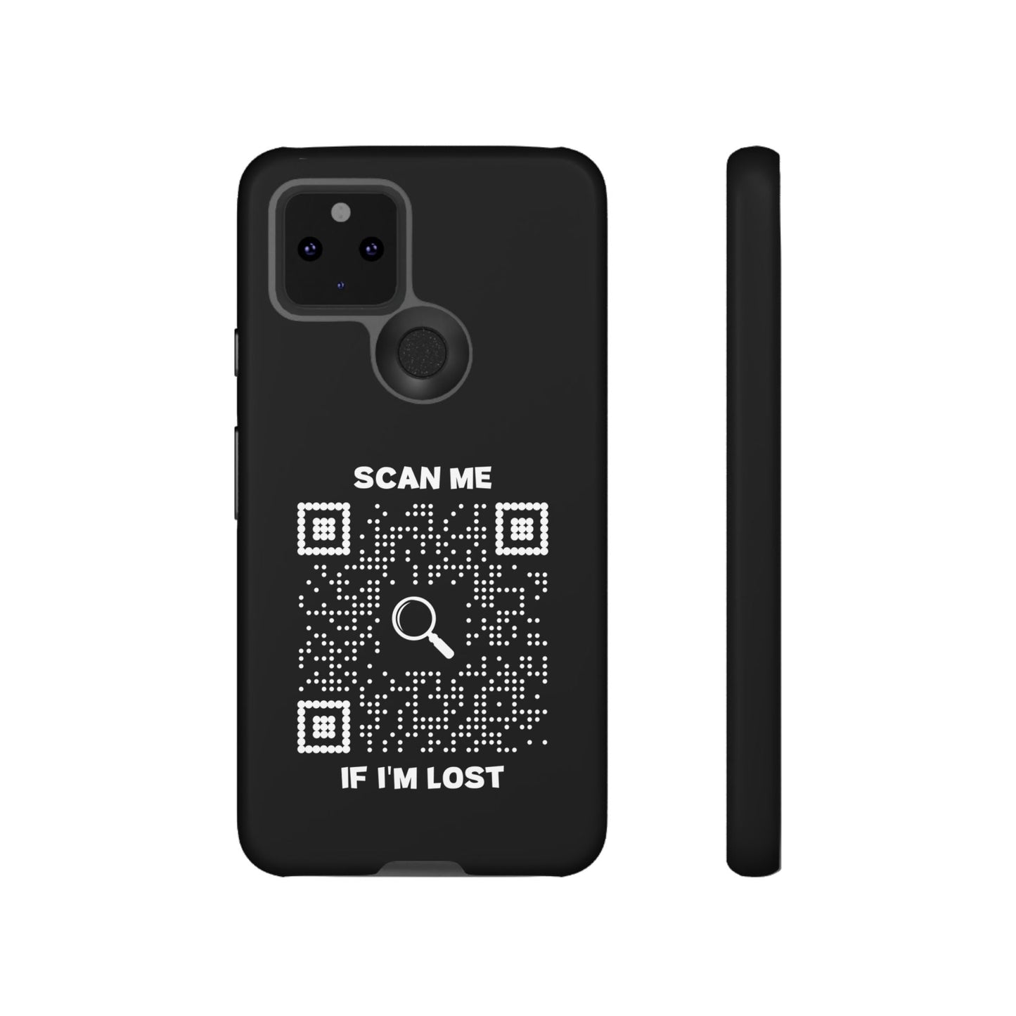 Lost & Found – Phone Case – Black – Scan Me If I'm Lost - QR NATION