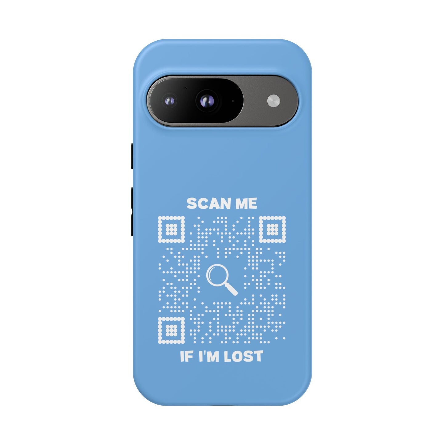 Lost & Found – Phone Case – Blue – Scan Me If I'm Lost - QR NATION