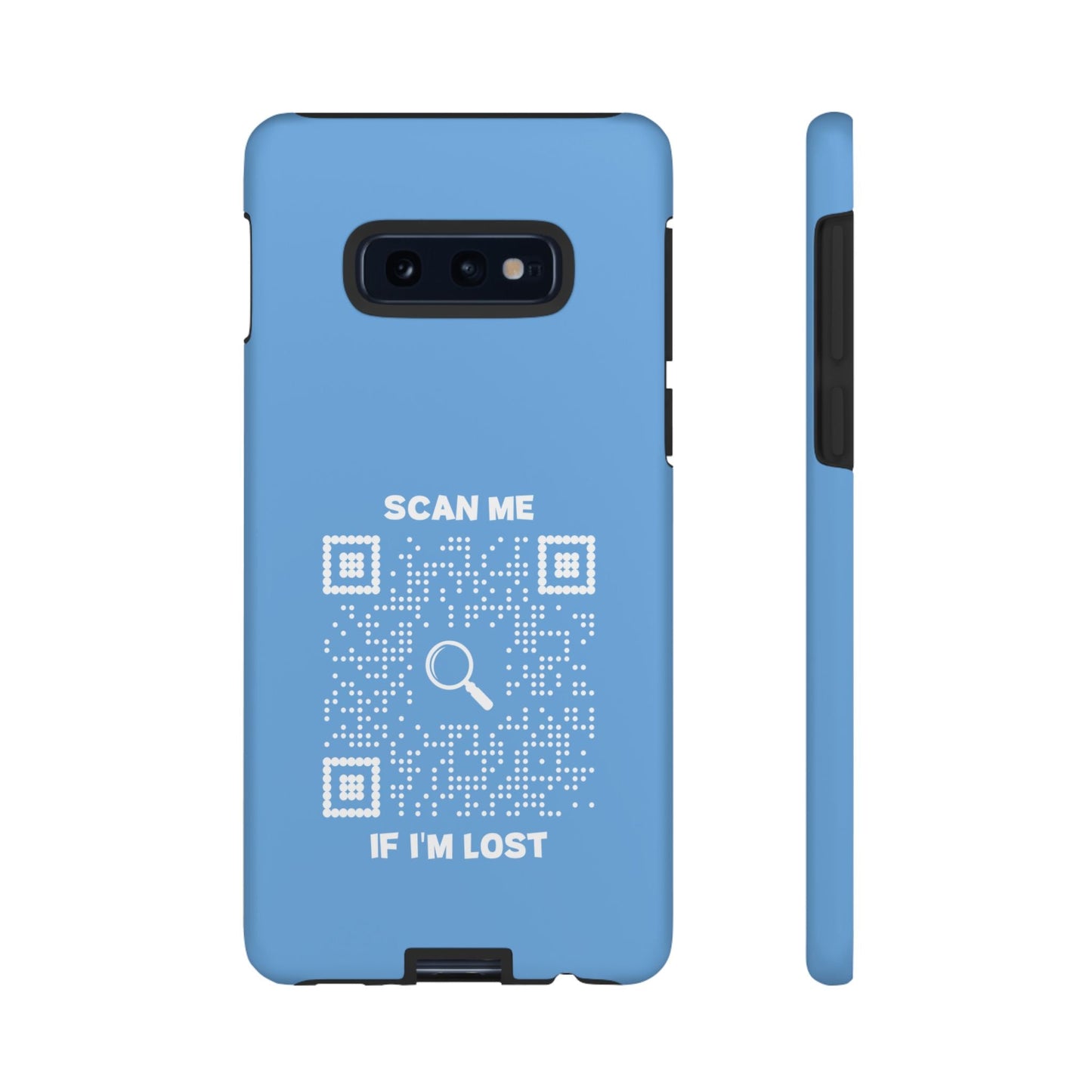 Lost & Found – Phone Case – Blue – Scan Me If I'm Lost - QR NATION